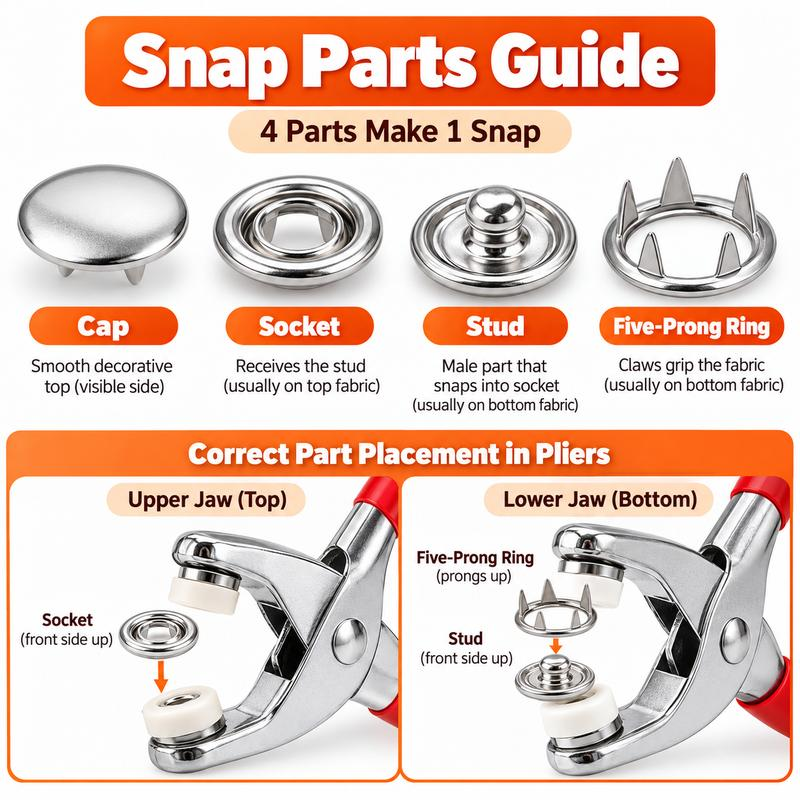 DIY snap fastener project ideas
