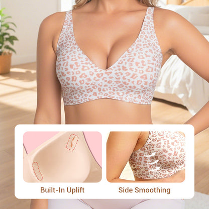 💜💜ROMELIN Womens Comfortable Wireless Bras Push Up Bralettes Seamless Tshirts Bras Deep V Everyday Bras