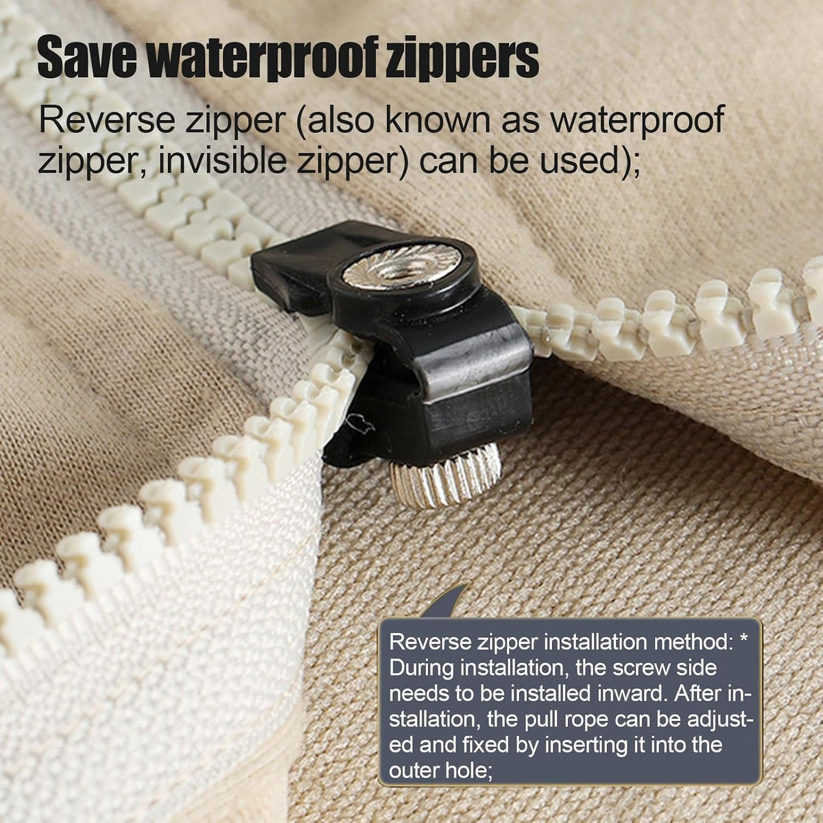 15PCS Universal Zipper Repair Kit – Fix Broken Zippers Easily, No Sewing Needed