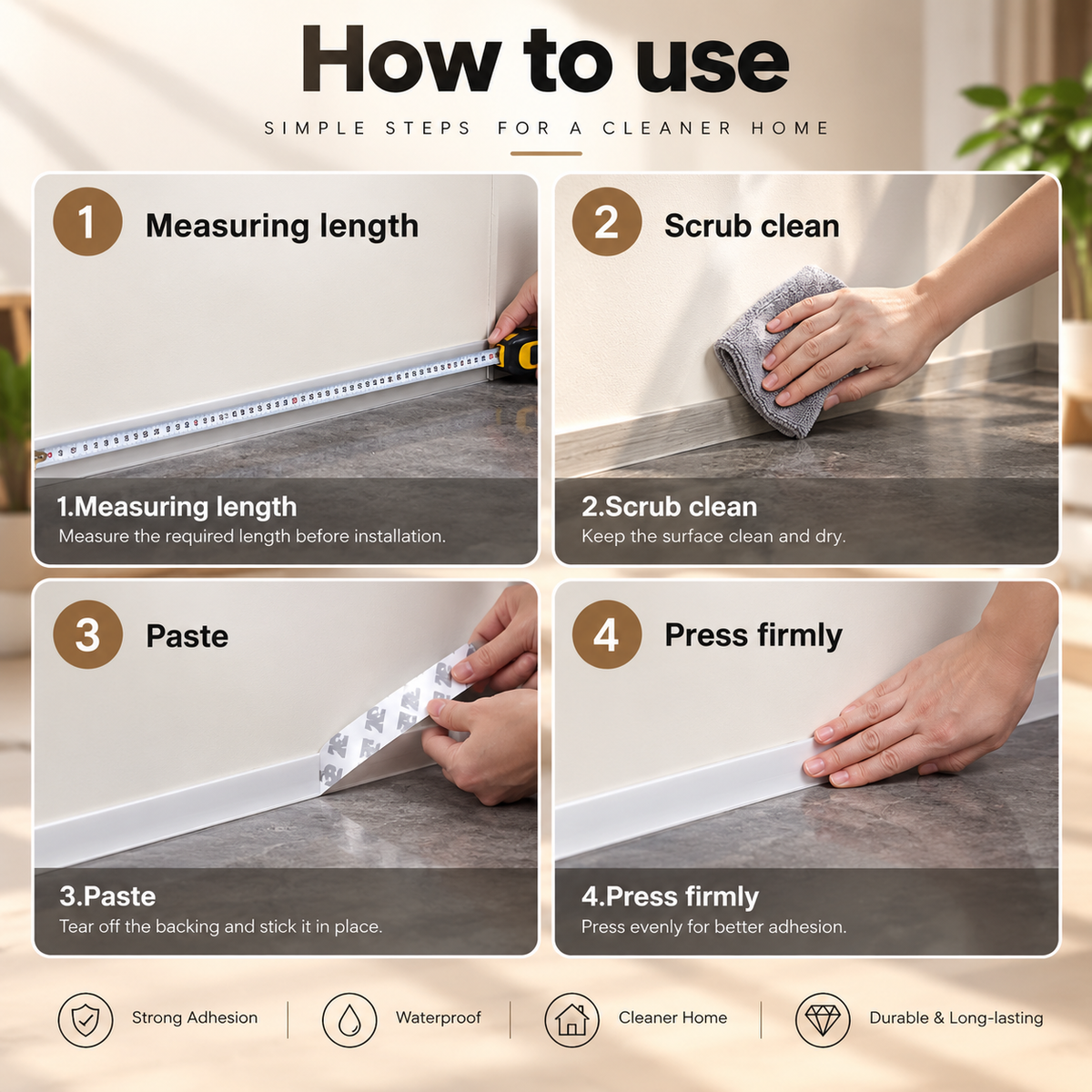 Snap fastener pliers five-step installation instruction guide