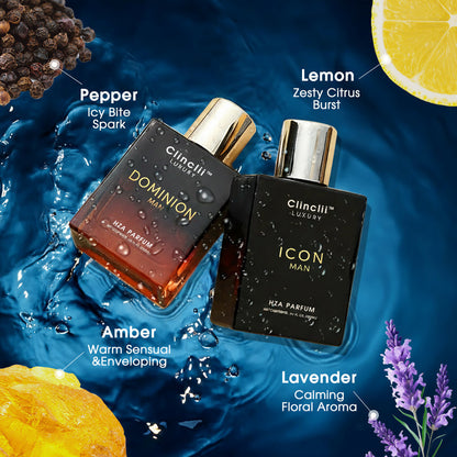 Gentlemen’s Fragrance Set with ICON MAN Perfume & DOMINION MAN Aroma